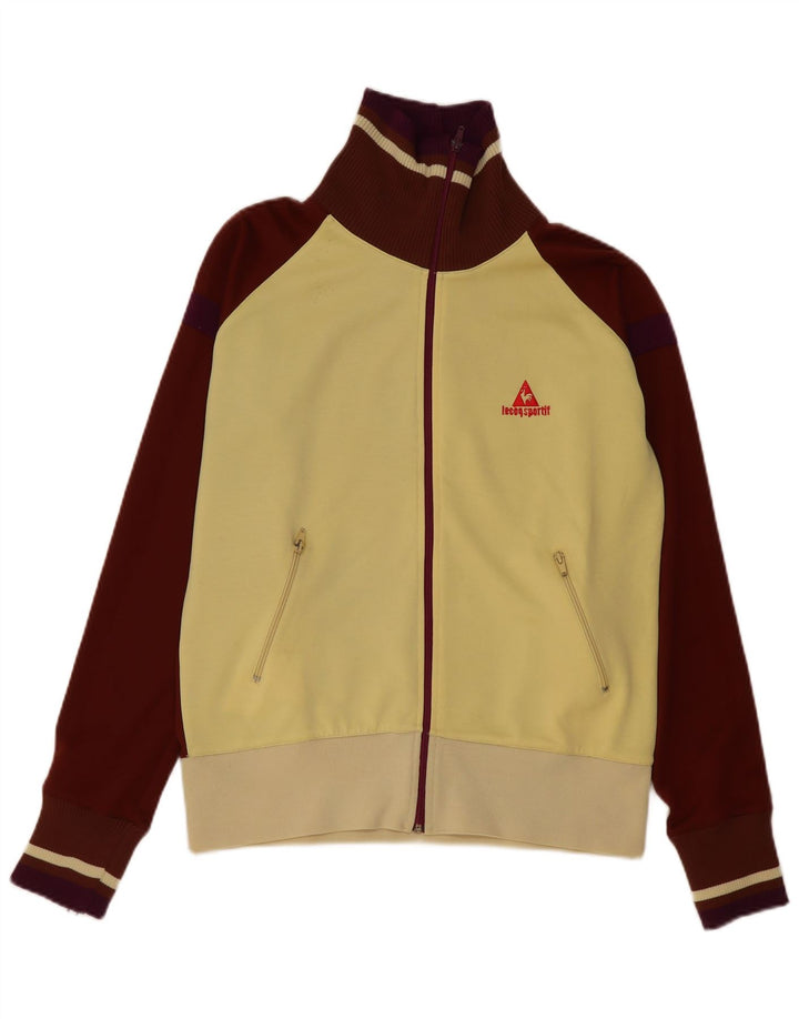Le Coq Sportif - Chaqueta de chándal para hombre, talla grande, color amarillo, poliéster