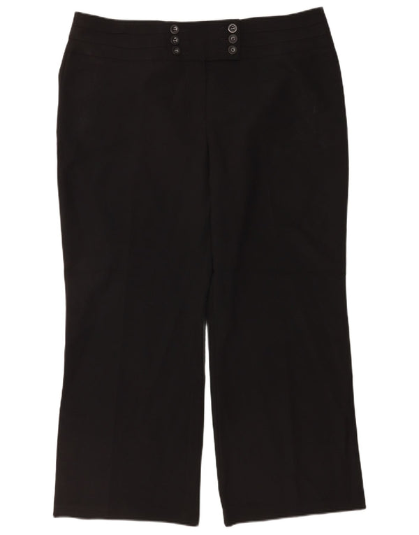 Marks & Spencer Womens Loose Fit Casual Trousers UK 18 XL W38 L28 Black