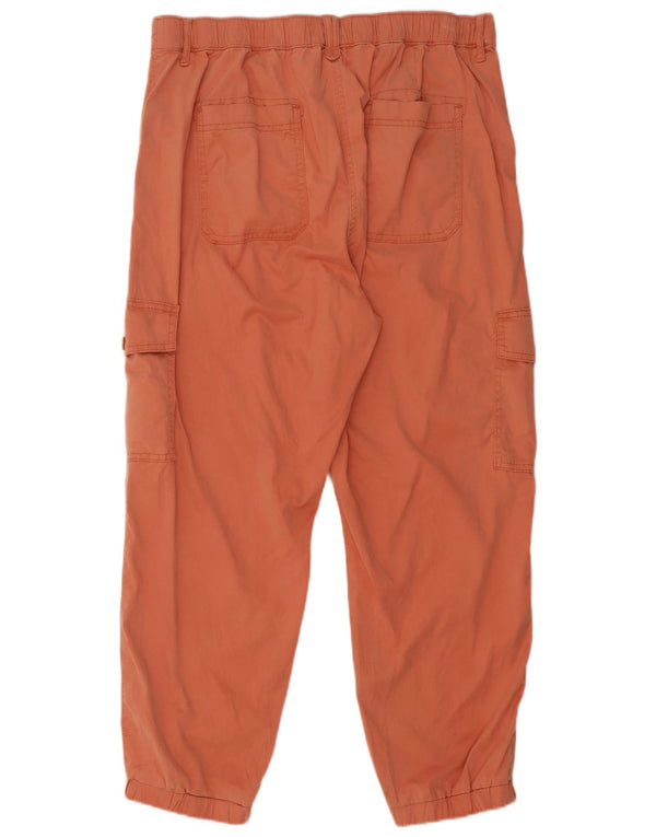 Marks & Spencer Pantalones Cargo Cortos para Mujer UK 40 Large W32 L26 Naranja