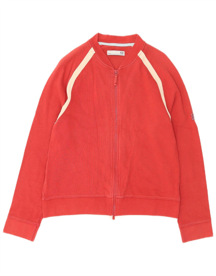 Sergio Tacchini Chaqueta superior de chándal para hombre Poliéster rojo medio