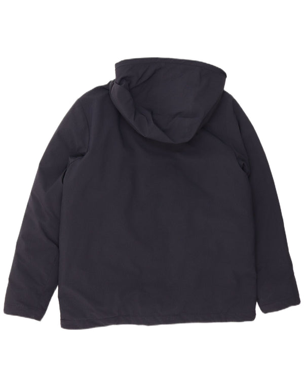 Kappa Chaqueta acolchada con capucha para hombre UK 38 Medium Azul marino Poliamida