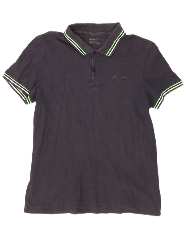Polo Lotto Hombre Algodón Azul Marino Medio