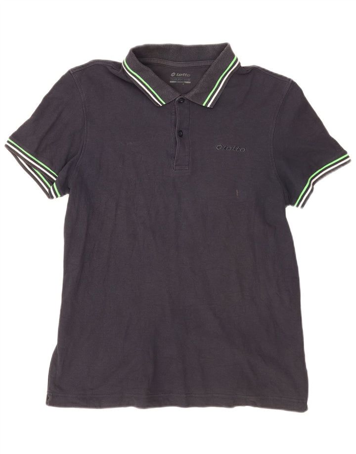 Polo Lotto Hombre Algodón Azul Marino Medio