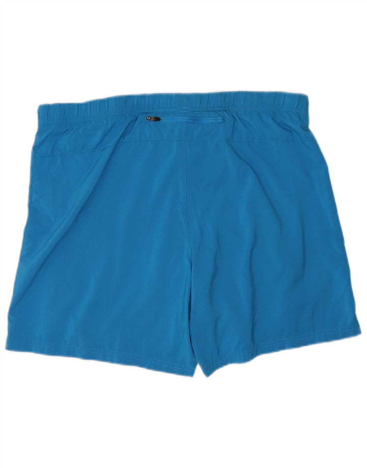 Asics - Pantalones cortos deportivos para hombre, poliéster azul grande