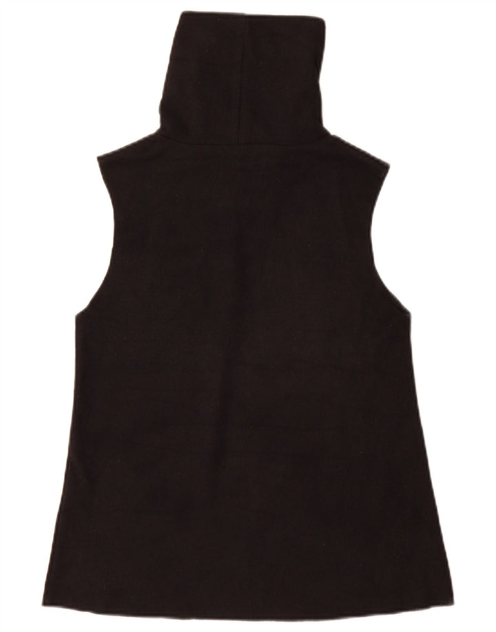 Zara Mujer Chaleco Top Reino Unido 8 Pequeño Algodón Negro