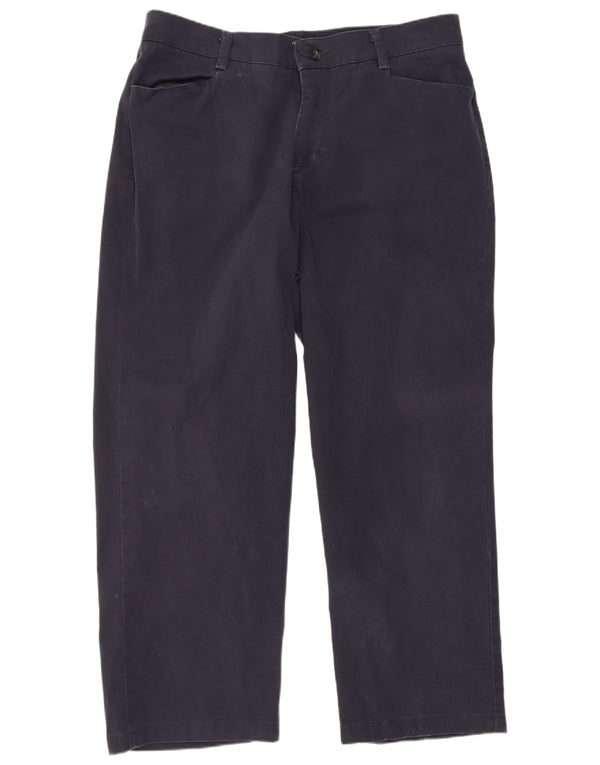 Lee Pantalones casuales rectos y relajados para mujer US 16 2XL W36 L28 Azul marino