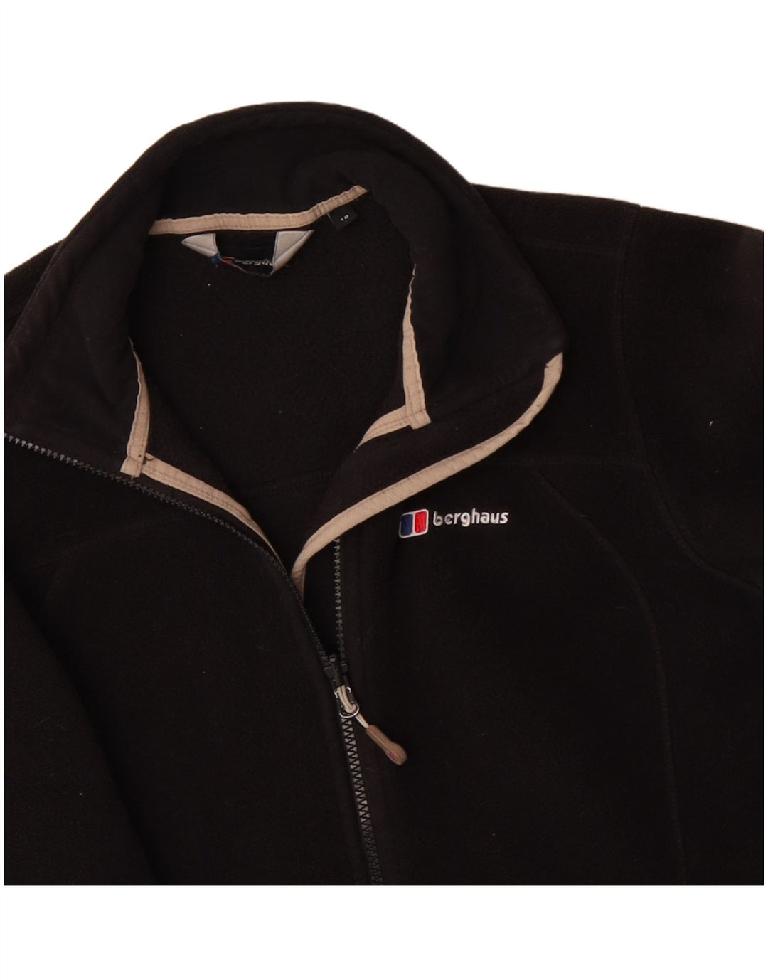 BERGHAUS Chaqueta polar extragrande para mujer UK 10 Small Poliéster negro
