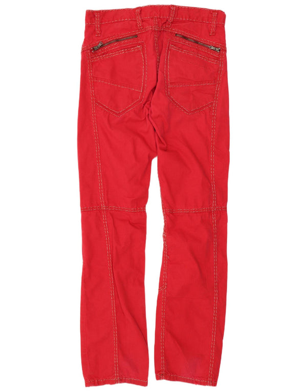 Cipo And Baxx Pantalones Casuales Rectos Para Mujer W30 L32 Algodón Rojo
