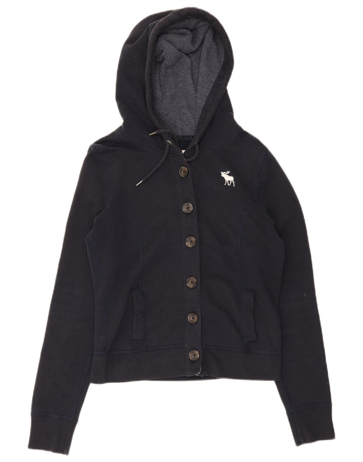 Abercrombie & Fitch - Chaqueta de chándal para mujer, talla 40, talla mediana, azul marino
