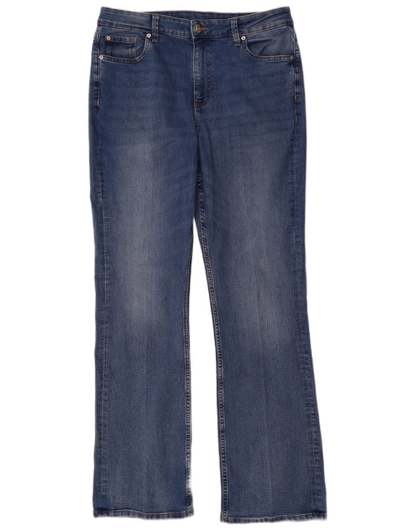 Marks & Spencer Vaqueros Bootcut para Mujer UK 40 Large W34 L33 Algodón Azul