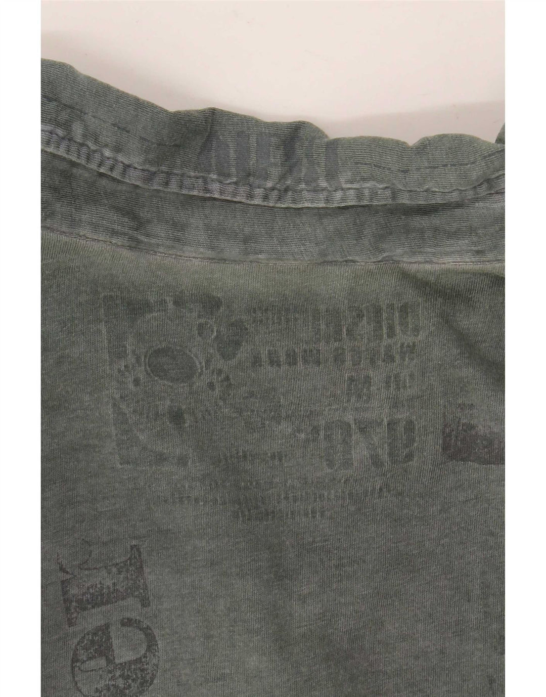Diesel Hombre Polo Gráfico De Algodón Verde Medio