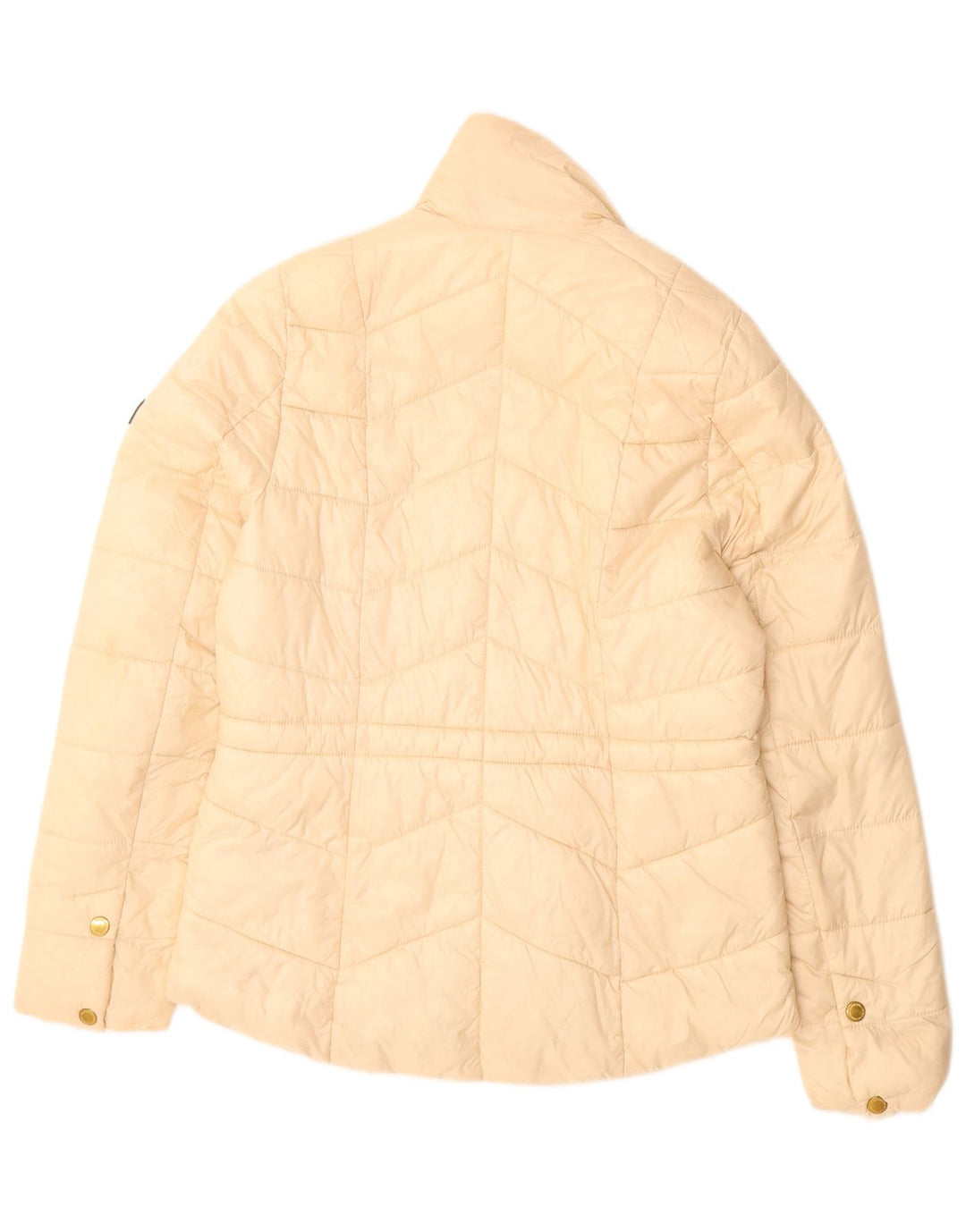 BARBOUR Chaqueta acolchada para mujer UK 10 Small Beige Poliamida