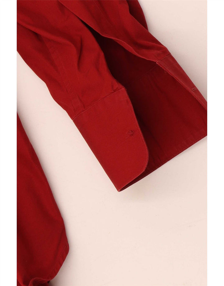 Camisa Versace Hombre Talla 42 16 1/2 Grande Algodón Rojo