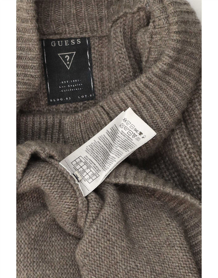 Guess Jersey Cárdigan Hombre XL Lana Gris