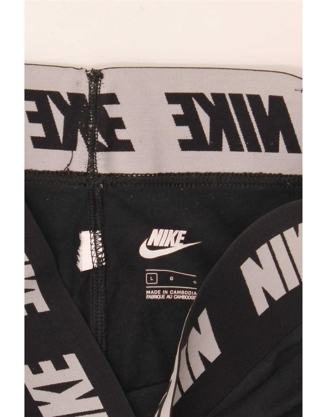 Nike Leggings gráficos para hombre, talla grande, negro