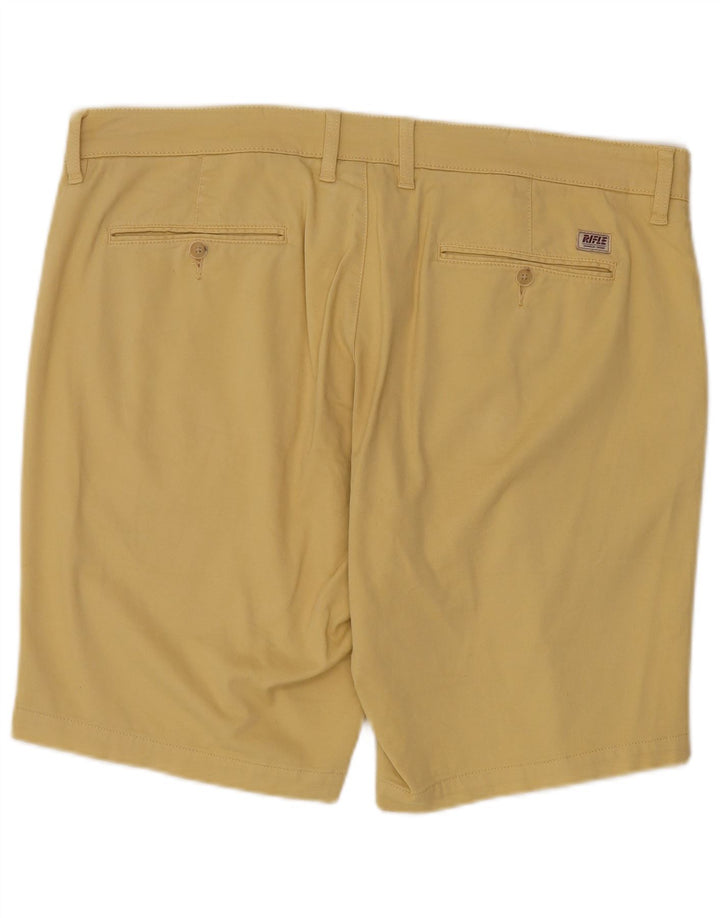 RIFLE Pantalones cortos chinos para hombre W40 XL Algodón amarillo