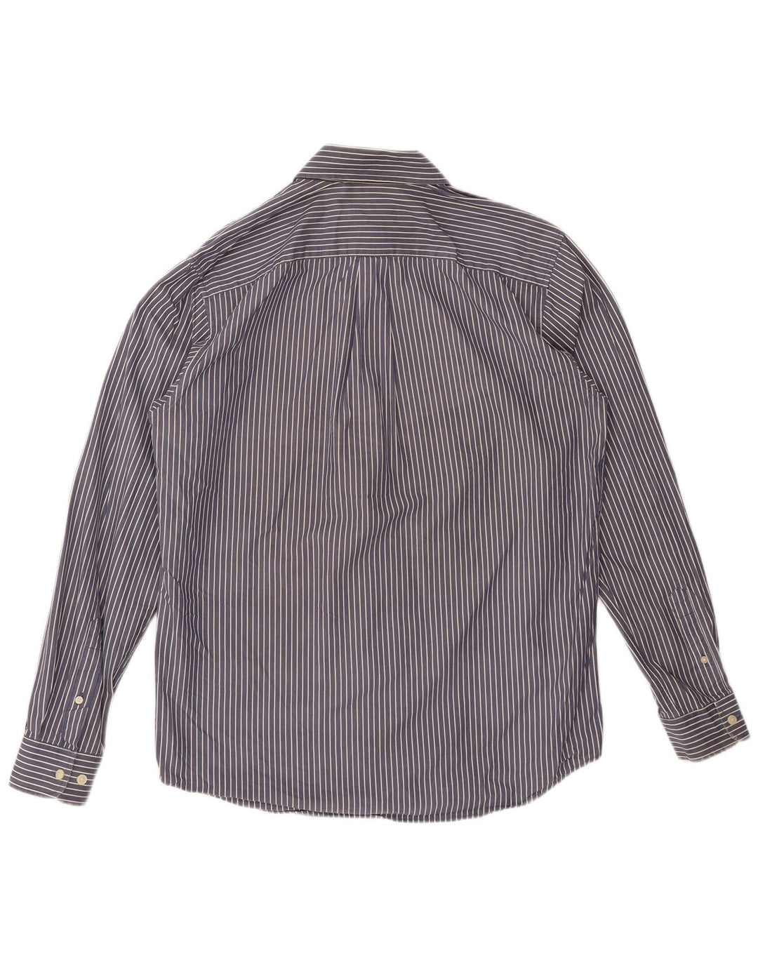 EDDIE BAUER Camisa Hombre Algodón Rayas Azul Marino Medio