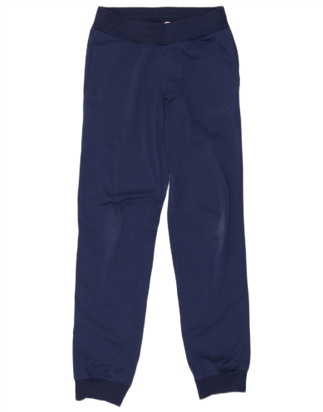 PUMA Pantalones de chándal para mujer Joggers UK 10 Small Azul marino Poliéster
