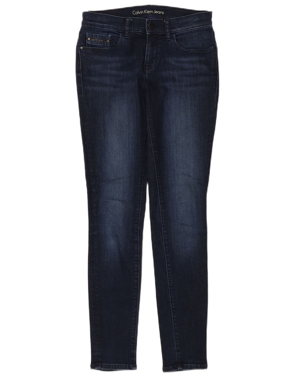 Vaqueros pitillo para mujer Calvin Klein W28 L32 Azul marino
