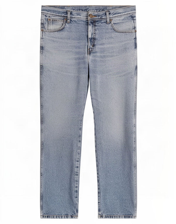 Wrangler Vaqueros rectos de corte regular para hombre W34 L32 Algodón azul