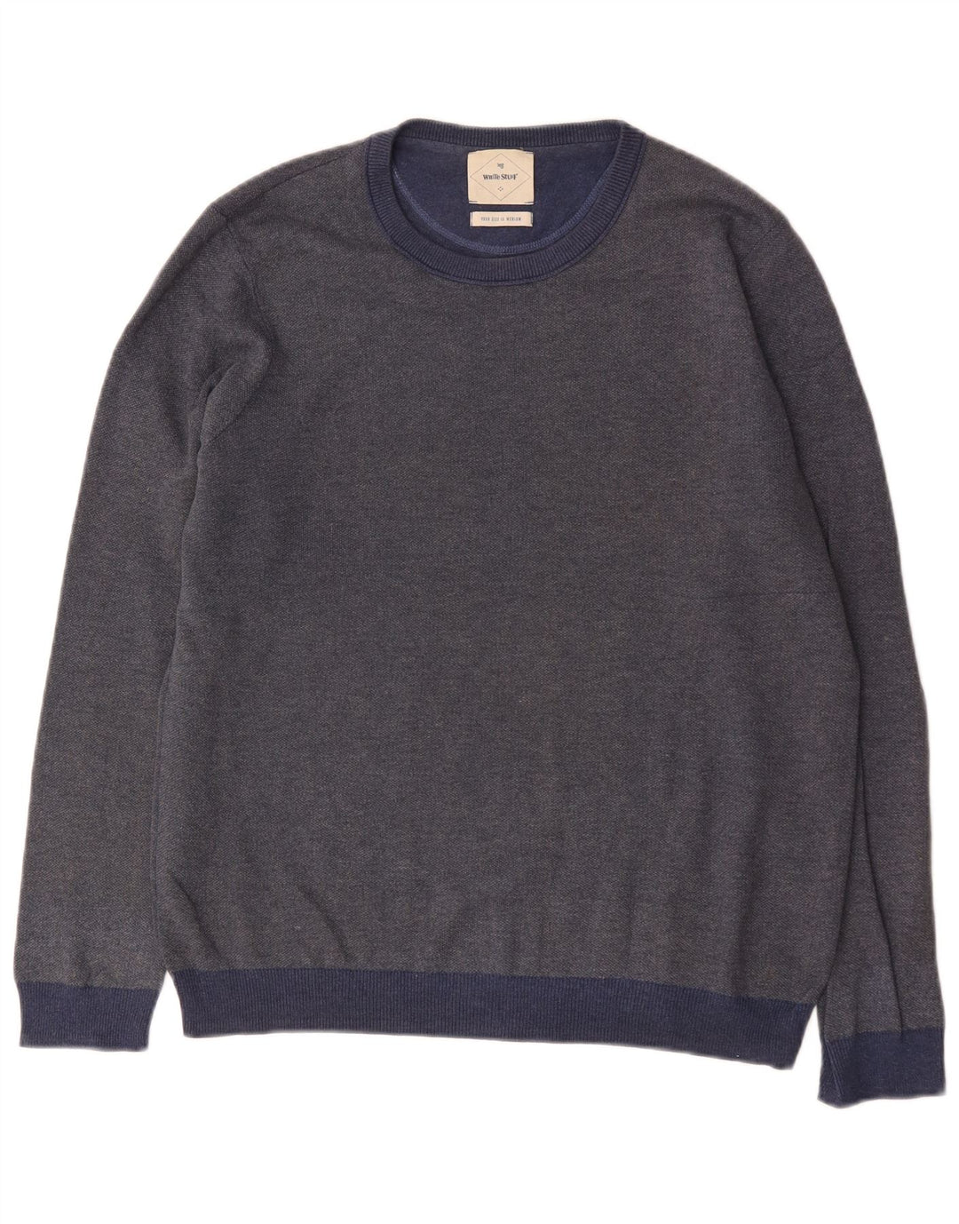 Sudadera de hombre White Stuff tipo jersey de algodón azul marino mediano