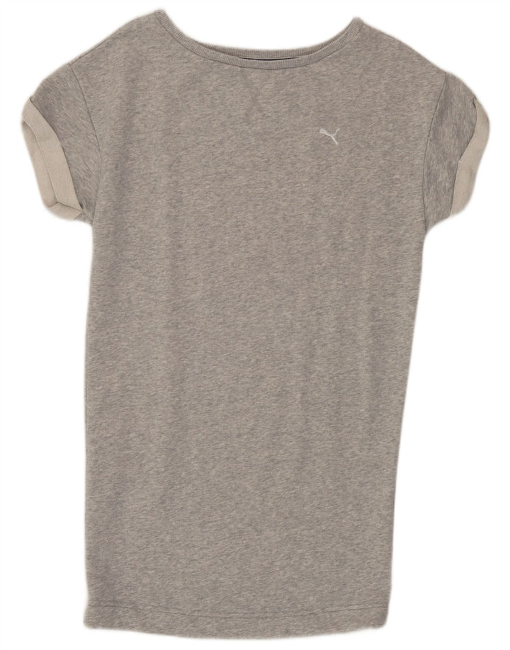 Puma Camiseta para mujer Top UK 8 Small Grey Moteado