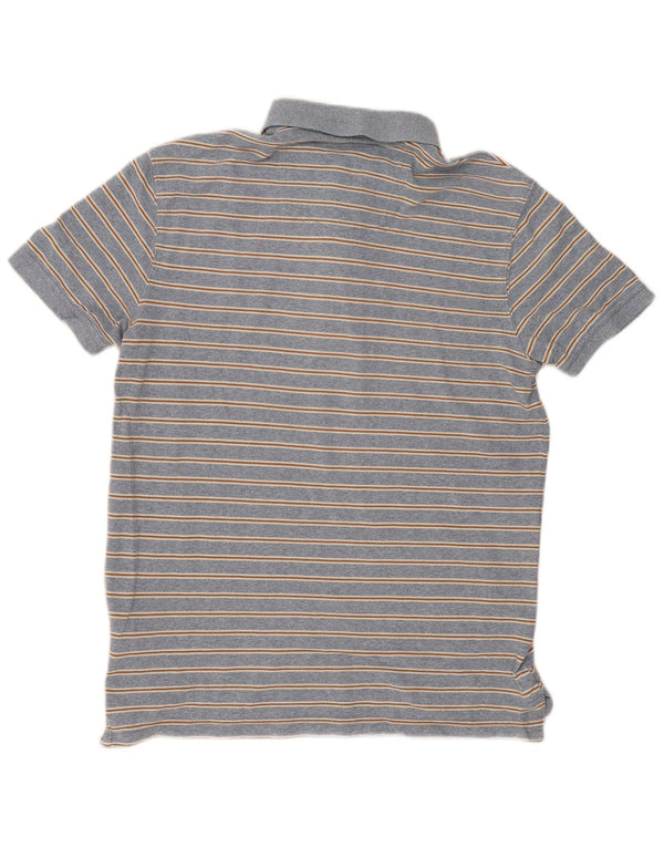 Polo de hombre Fat Face de algodón a rayas en azul medio