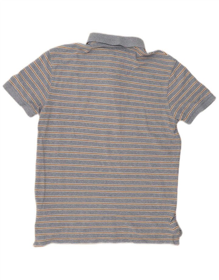 Polo de hombre Fat Face de algodón a rayas en azul medio
