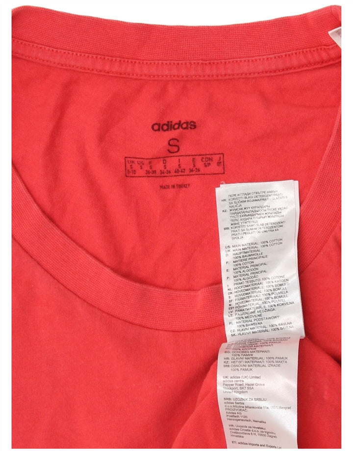 Adidas Camiseta Mujer Top UK 8/10 Small Rojo