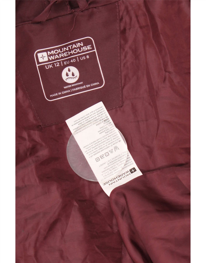 Chaqueta impermeable con capucha para mujer Mountain Warehouse UK 42 Medium Borgoña
