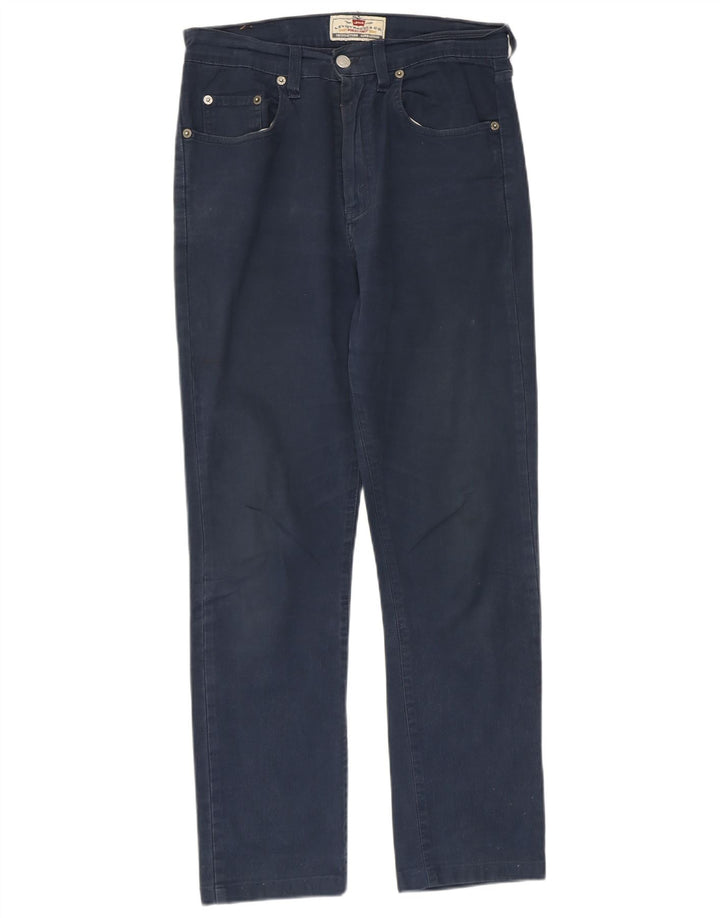 LEVI'S Vaqueros Rectos Mujer W31 L27 Azul Marino Algodón