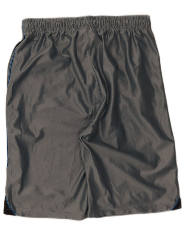 Reebok Pantalones cortos deportivos para hombre XL Gris Colorblock Poliéster