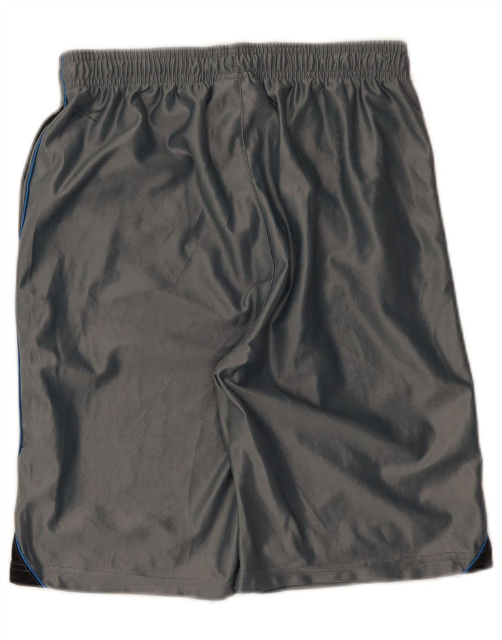 Reebok Pantalones cortos deportivos para hombre XL Gris Colorblock Poliéster
