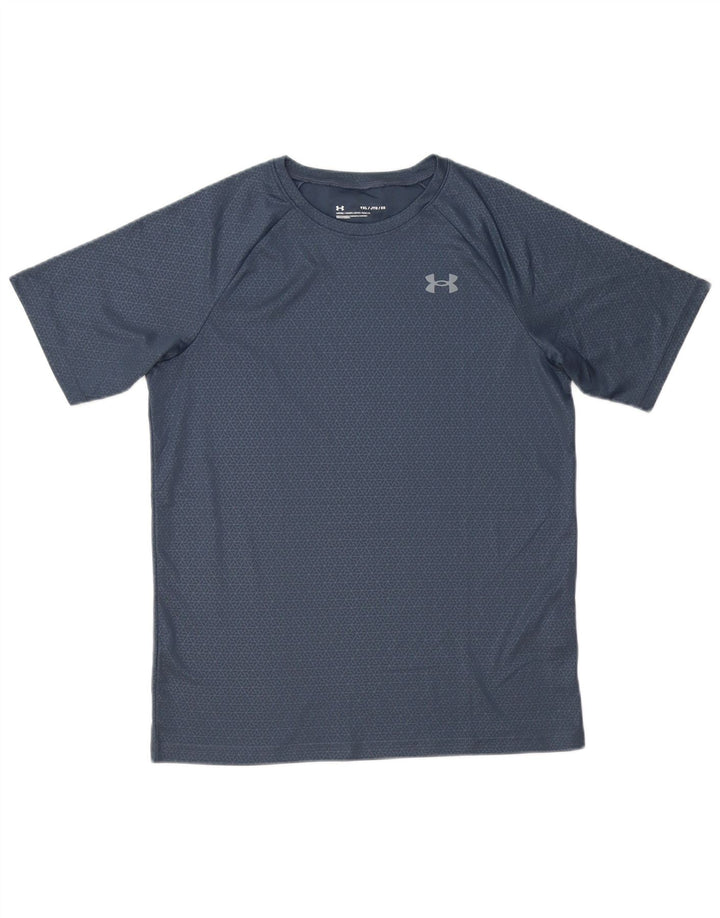 Under Armour Camiseta para niño Top 13-14 años XL Gris Geométrico Poliéster