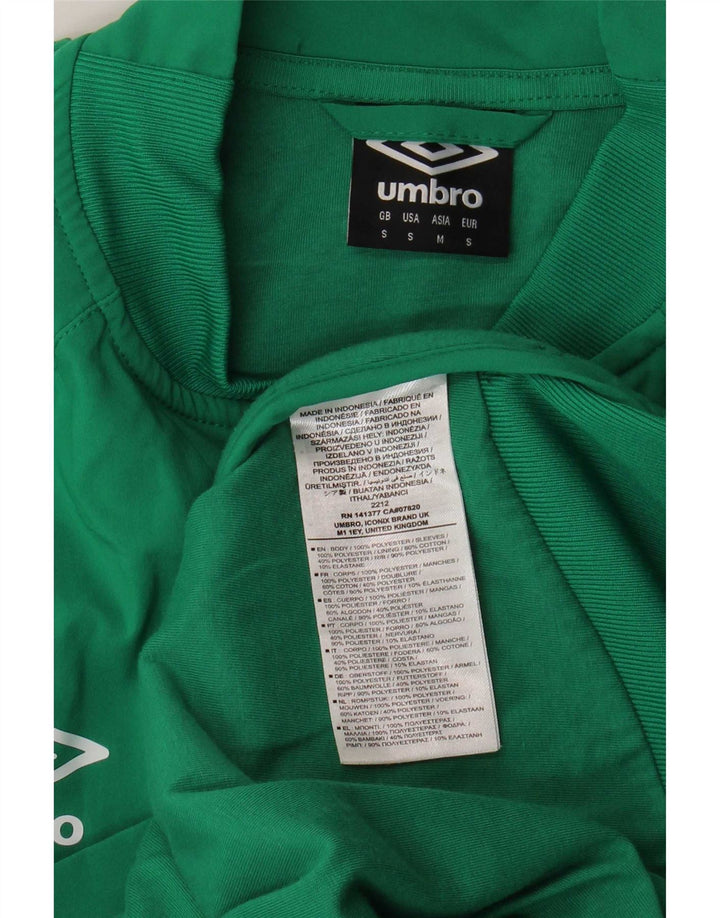 Umbro Hombre Irlanda Chándal Top Chaqueta Pequeña Verde Poliéster