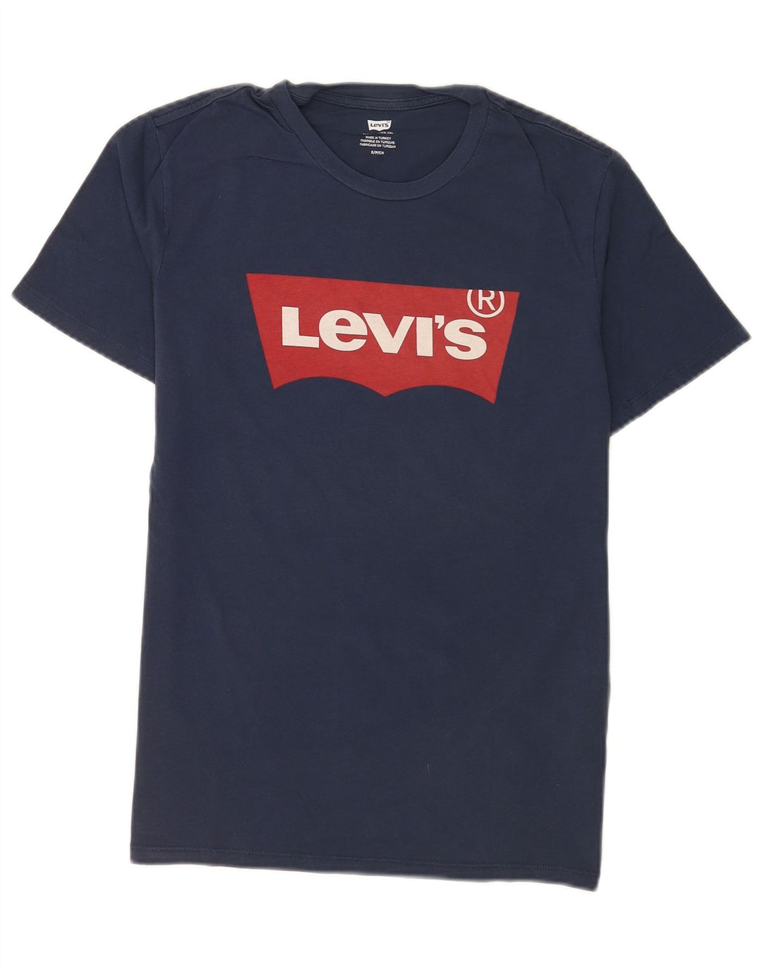 Levi's Camiseta gráfica para hombre Top pequeño de algodón azul marino