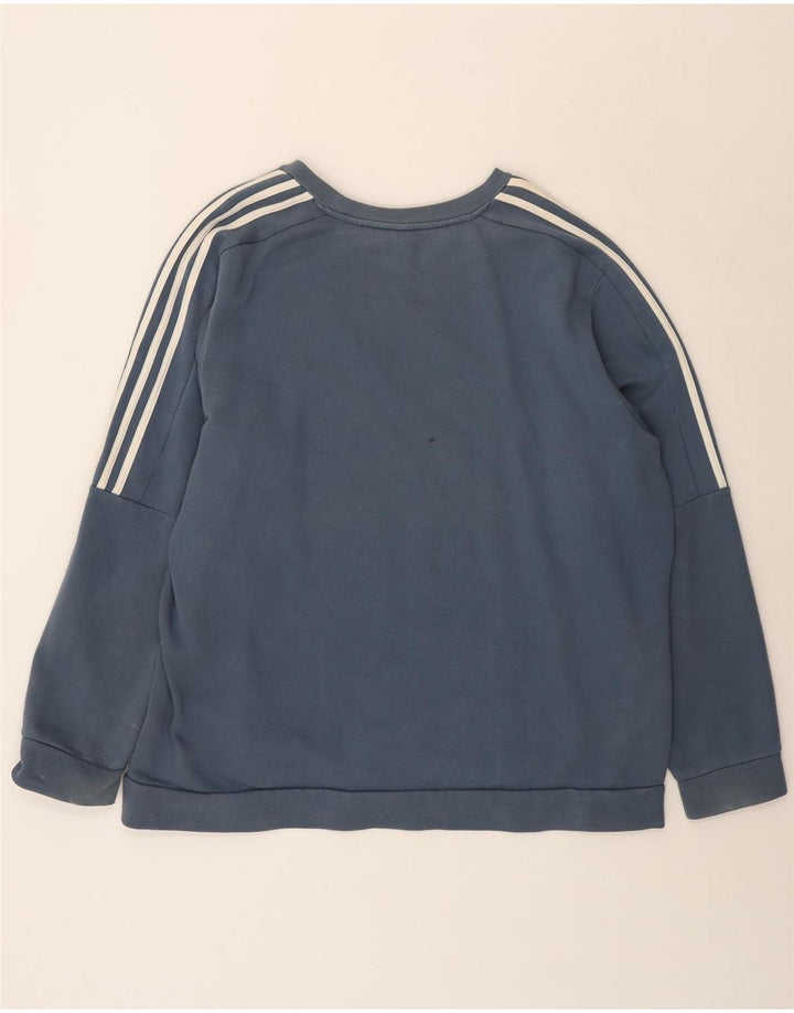 Adidas Hombre Sudadera Jumper 2XL Azul Algodón