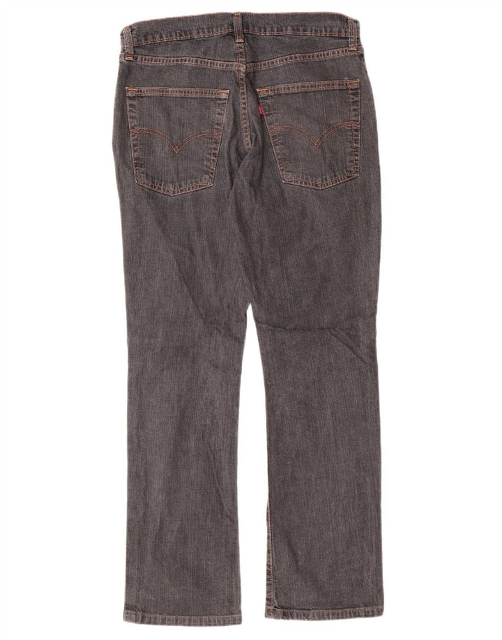LEVI'S Jeans rectos 525 para mujer W32 L30 Algodón gris