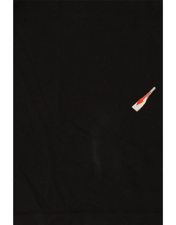 Adidas Mens Climalite Graphic Camiseta Top Medio Negro Algodón