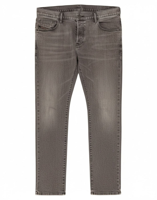 Diesel Hombre D-Yennox Vaqueros Tapered W34 L32 Algodón Gris