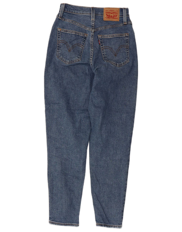 Levi's Mom Jean Vaqueros cónicos de cintura alta para mujer W24 L27 Algodón azul