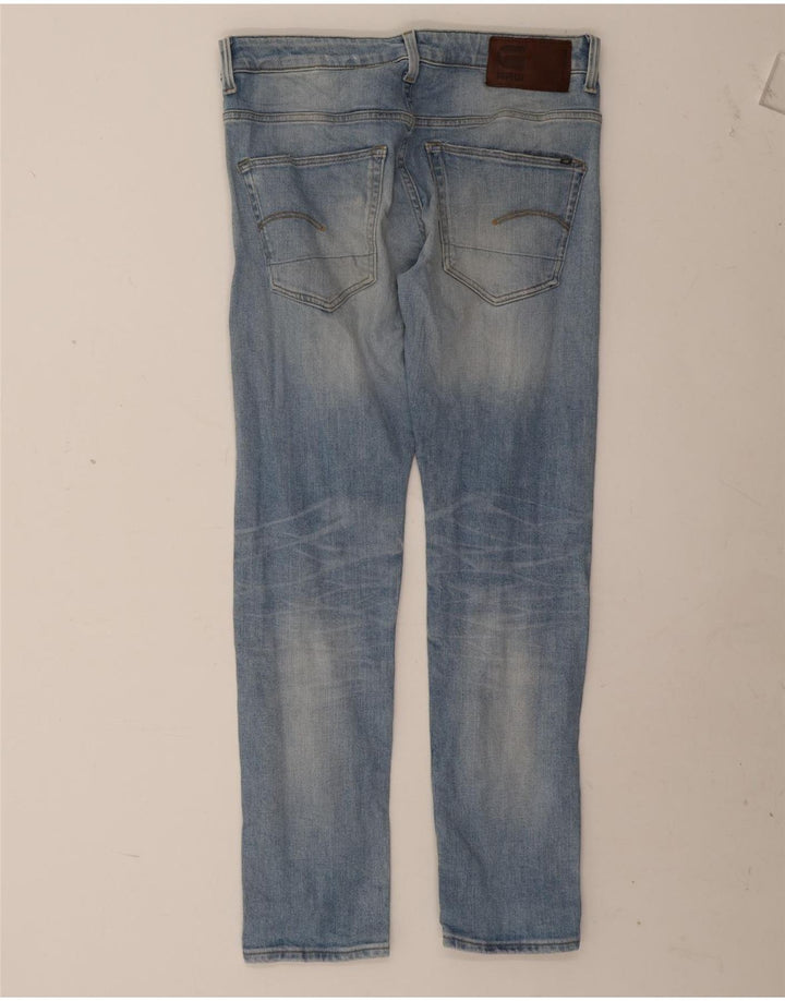 G-Star Hombre 3301 Slim Jeans W33 L32 Algodón Azul