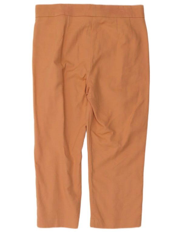 Marks & Spencer Pantalones Capri para Mujer UK 12 Medium W32 L22 Algodón Rosa