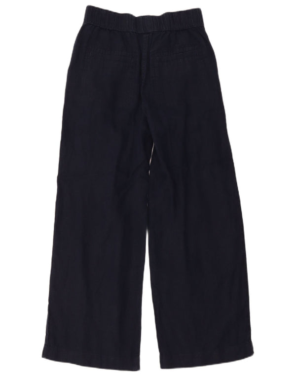 Marks & Spencer Pantalones chinos de cintura alta para mujer UK 8 Small W28 L26 Navy Bl