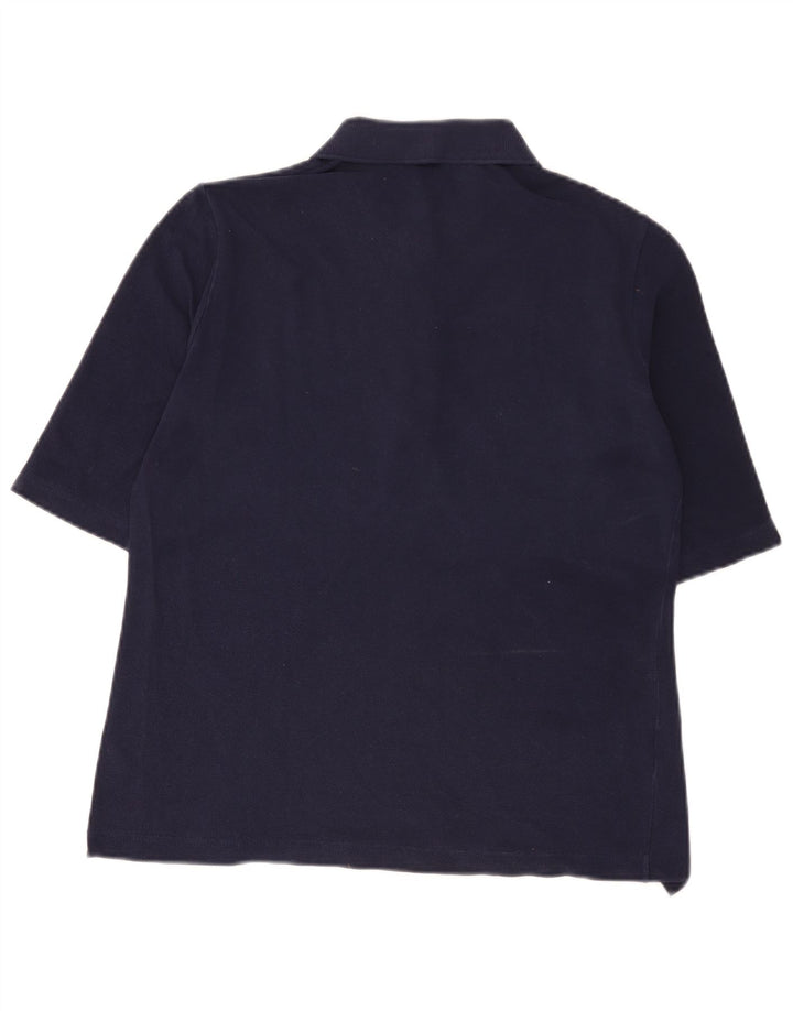 Polo Lacoste para mujer talla 42 grande algodón azul marino