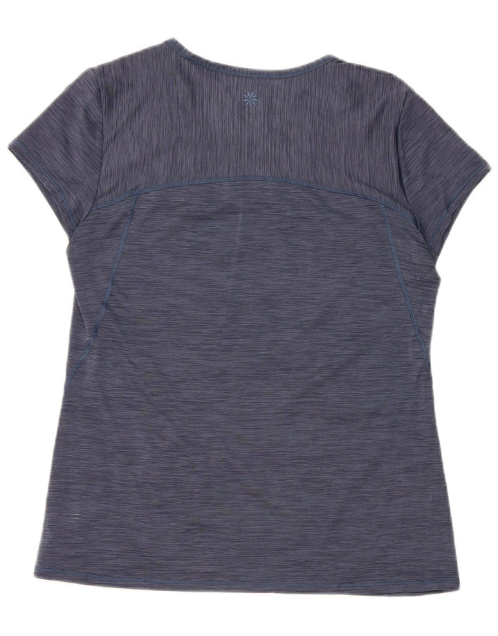 ATHLETA Camiseta para mujer Top UK 40 Medio Poliéster moteado azul marino