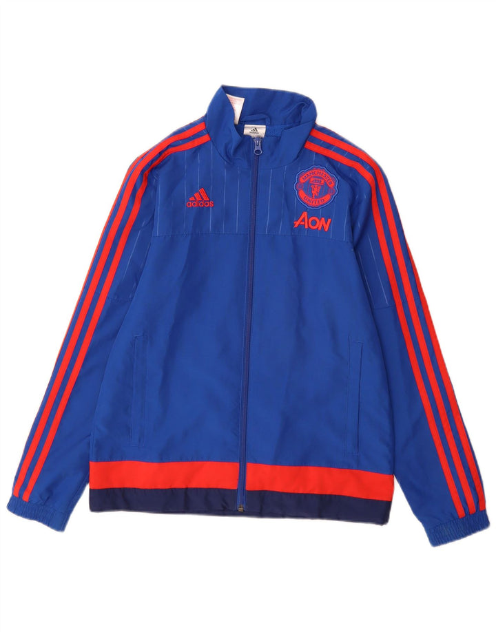Adidas Boys Manchester United Chándal Top Chaqueta 11-12 años Azul