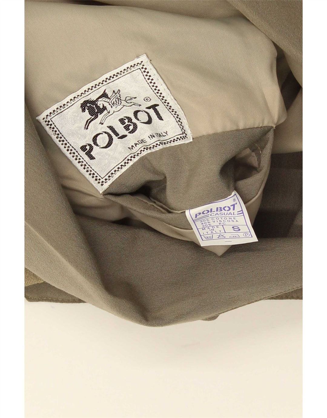 Polbot Chaqueta bomber holgada para hombre UK 36 Small Algodón caqui