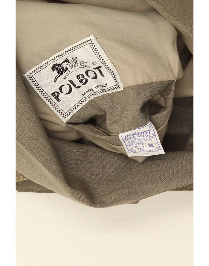Polbot Chaqueta bomber holgada para hombre UK 36 Small Algodón caqui
