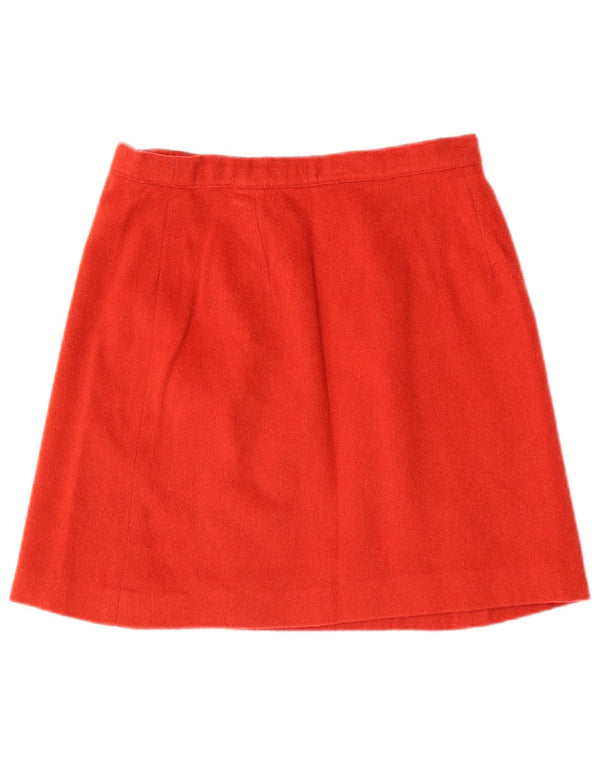 Vintage mujer mini falda cruzada W26 pequeño granate